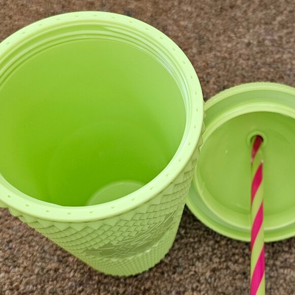 Starbucks | 16oz | Frappuccino Dome Tumbler | 2025 | Neon Lime | 30 Years NEW - Picture 3 of 3